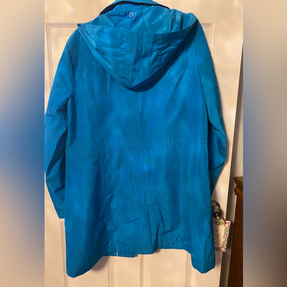 Relativity Women's Turquoise Blue Coat - Picture 9 of 11